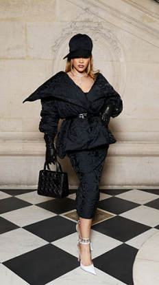 Риана на ревюто на Dior Haute Couture в Париж