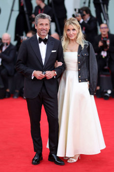 Патрик Демпси със съпругата си на кинофестивала във Венеция
