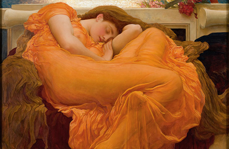 Когато сър Фредерик Лорд Лейтън 1830–1896 скицира два от любимите