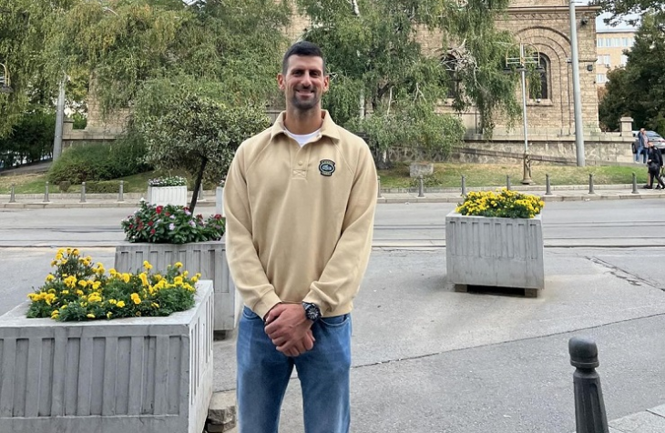 Благотворителният тенис двубой между Новак Джокович и Григор Димитров безспорно