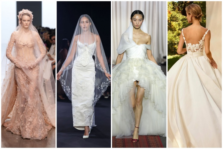 Тази година при булчинските рокли наблюдаваме смела но грациозна крачка