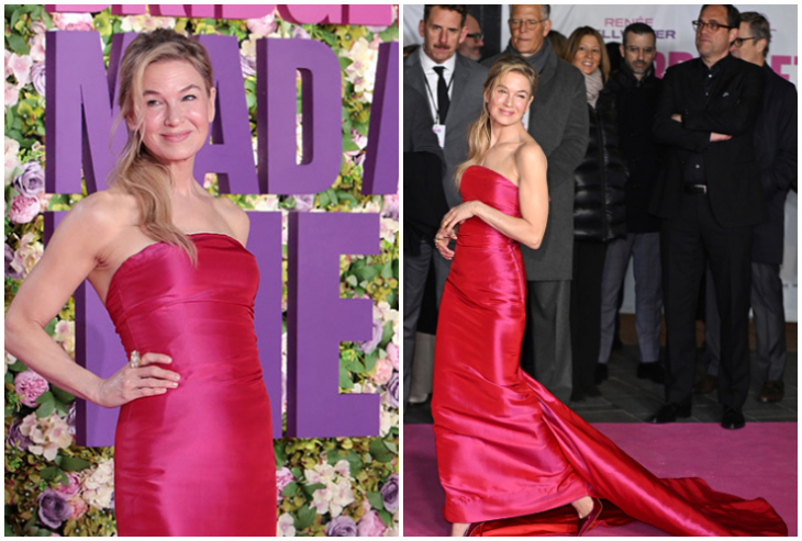 Рене Зелуегър явно се е постарала да подбере впечатляващ гардероб