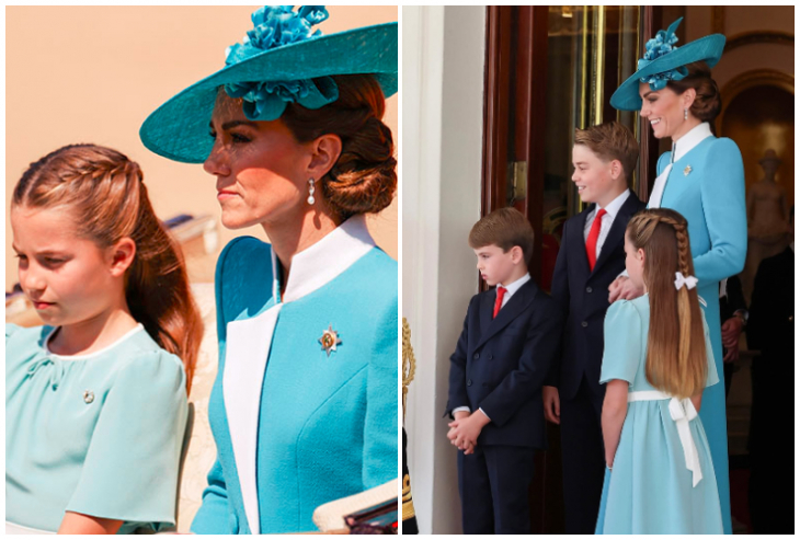 Принцесата на Уелс изглеждаше сияйна в тюркоазено синьо на днешния