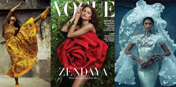 Не една а две корици на Vogue краси Зендая през