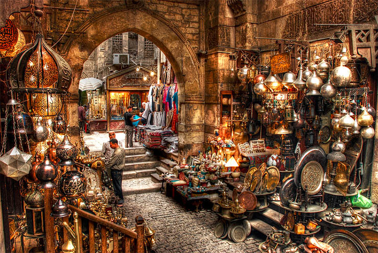 Пазарът Khan al-Khalili в Кайро